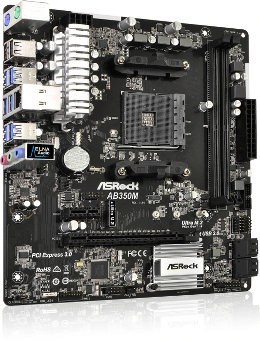ASRock AB350M (AMD AM4)