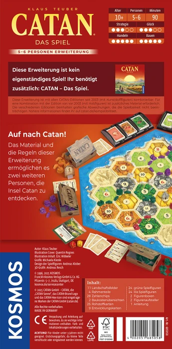 Die Siedler von Catan - Das Spiel für 5 & 6 Spieler 2025 (Erweiterung)