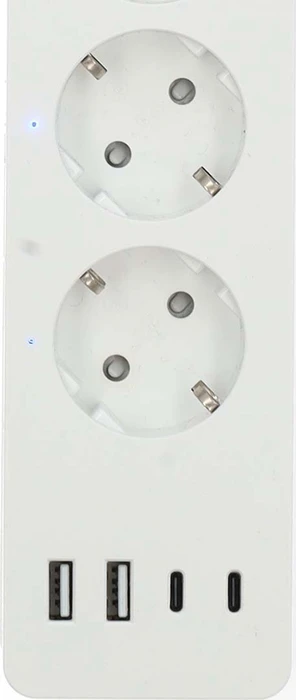 Nedis SmartLife WLAN Smart-Steckdosenleiste 4-fach, 3680W, 2x USB-C/2x USB-A, Smart-Steckdosenleiste