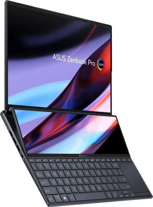 ASUS ZenBook Pro 14 Duo OLED UX8402VV-P1084X, Tech Black, Core i9-13900H, 32GB RAM, 1TB SSD, GeForce RTX 4060, DE