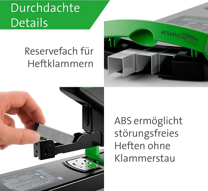 Novus B 50 re+new nachhaltiges Blockheftgerät, schwarz/grün