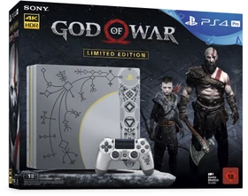 Sony PlayStation 4 Pro - 1TB God of War Limited Edition Bundle silber