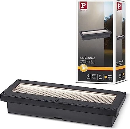 Paulmann Solar Bodeneinbauleuchte Domenic 0.1W schwarz