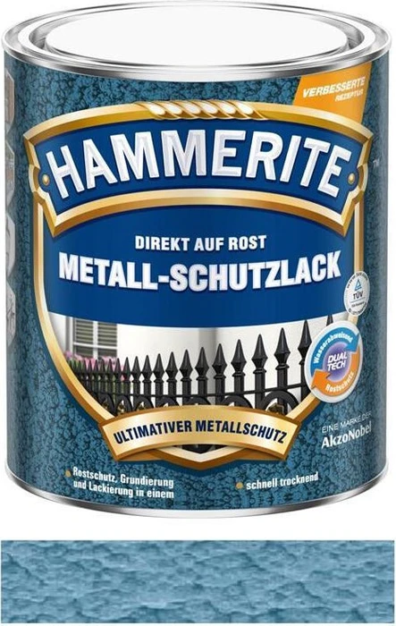 Hammerite Hammerschlag Metallschutz-Lack außen metallblau, 250ml