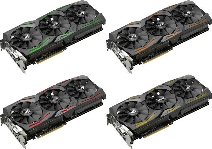 ASUS ROG Strix GeForce GTX 1070 OC, ROG-STRIX-GTX1070-O8G-GAMING, 8GB GDDR5, DVI, 2x HDMI, 2x DP