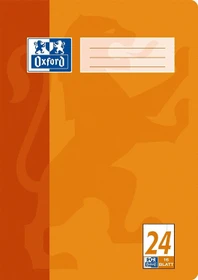 Oxford Schulheft, A4, Lineatur 24, orange, 16 Blatt