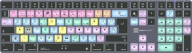 LogicKeyboard Titan Wireless Apple Final Cut Pro X Mac, Titanium Gray, LEDs weiß, USB/Bluetooth, UK (LKB-FCPX10-TM-UK)