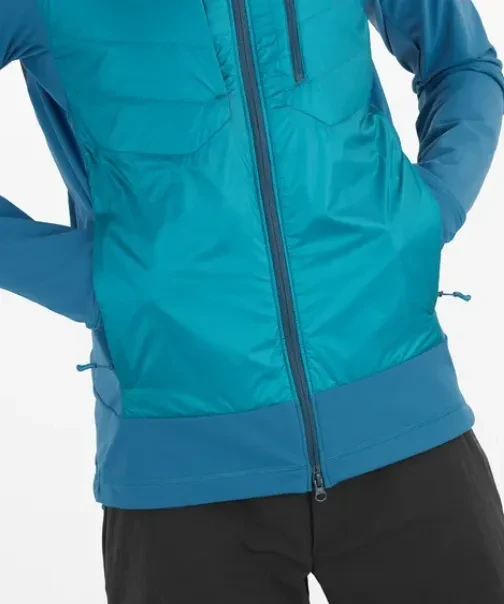 Salomon Elixir Hybrid Hooded Funktionsjacke deep dive/tahitain tide (Herren)