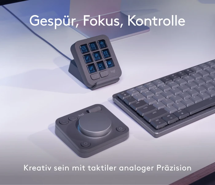 Logitech MX Creative Console Dialpad und Keypad Set, grafit, USB-C/Bluetooth