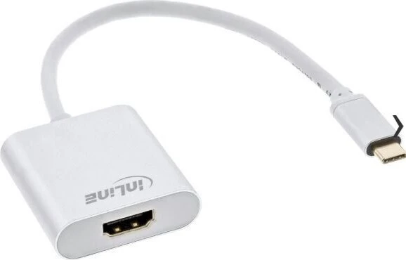 InLine Monitor Konverter HDMI-Buchse auf USB-C Stecker silber