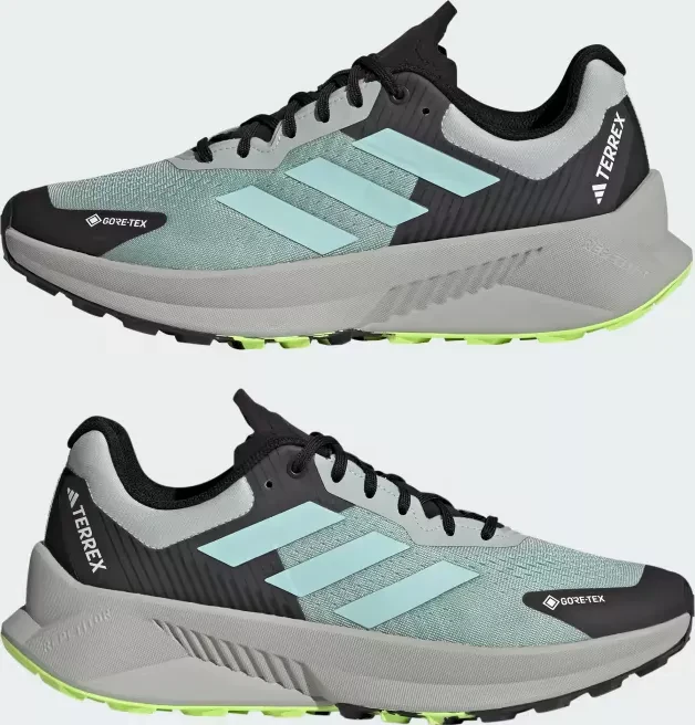 adidas Terrex Soulstride Flow GTX wonder silver/semi flash aqua/lucid lemon (Herren)