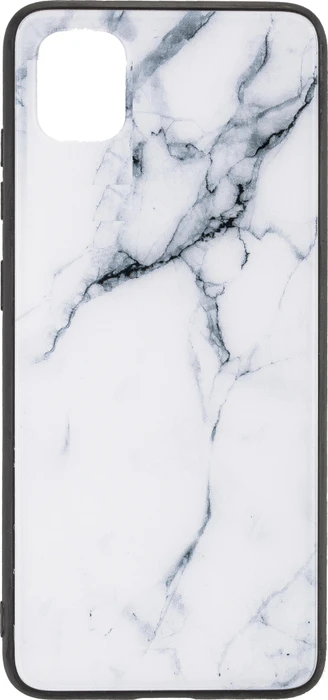 Peter Jäckel Commander Glas Back Cover Marble für Apple iPhone 12 Mini weiß