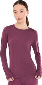 Icebreaker Merino 200 Oasis Crewe Funktionsshirt langarm dk berry (Damen)