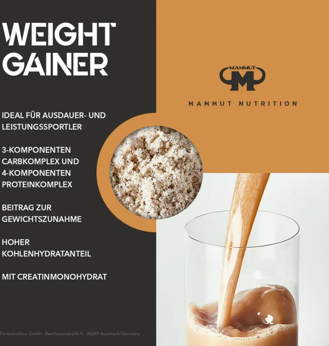 Mammut Nutrition Weight Gainer Crash 5000 Cookies 4.5kg