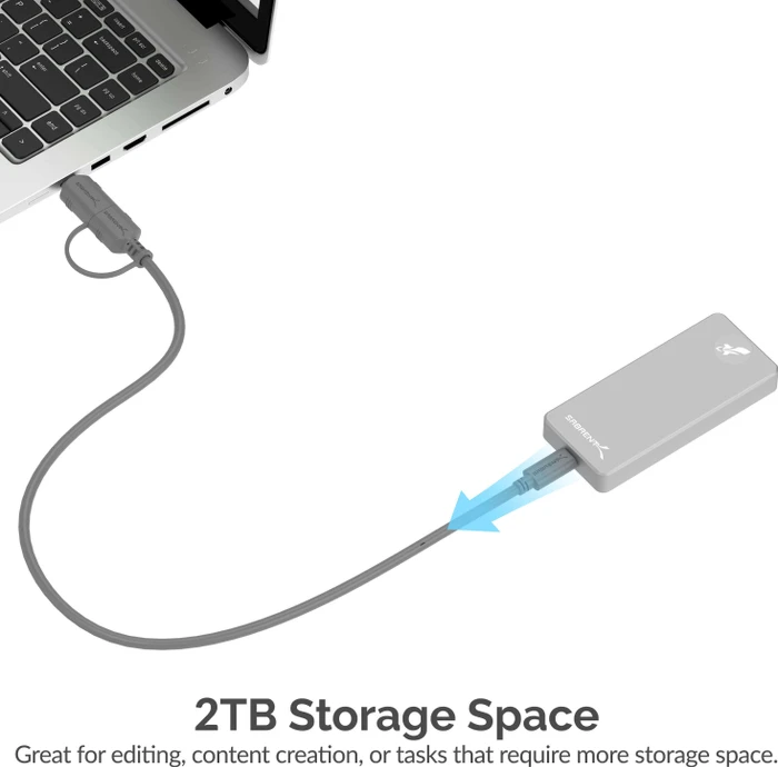 Sabrent Rocket Pro SSD, 2TB, USB-C 3.1