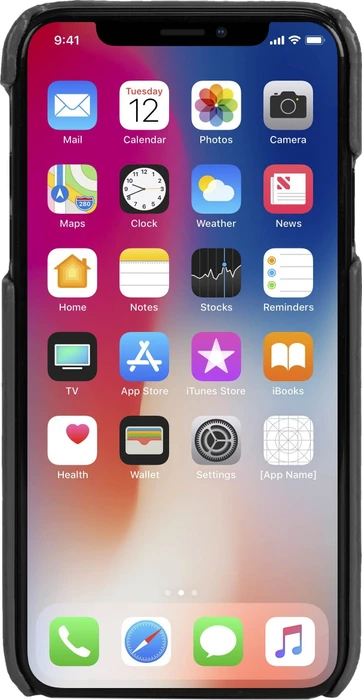 Krusell Sunne 2 Card Cover für Apple iPhone XS Max schwarz