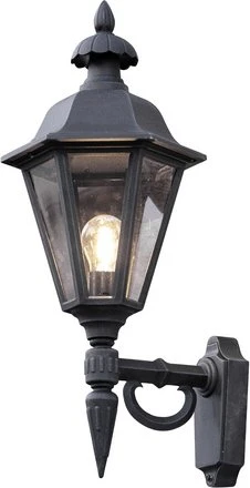 Konstsmide Pallas E27 28.5cm Wandleuchte schwarz