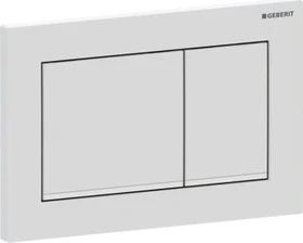 Geberit Omega30 Betätigungsplatte weiß matt/weiß/weiß matt