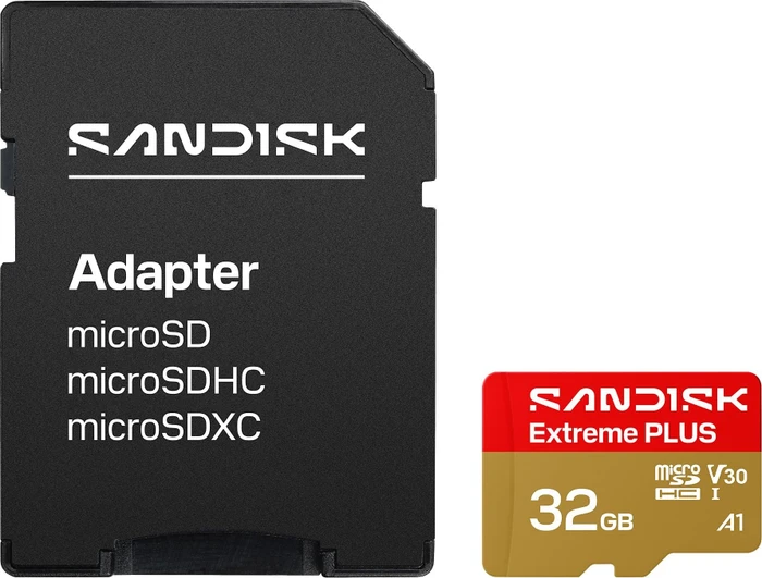 SanDisk Extreme PLUS R100/W90 32GB Kit, UHS-I U3, A1, Class 10