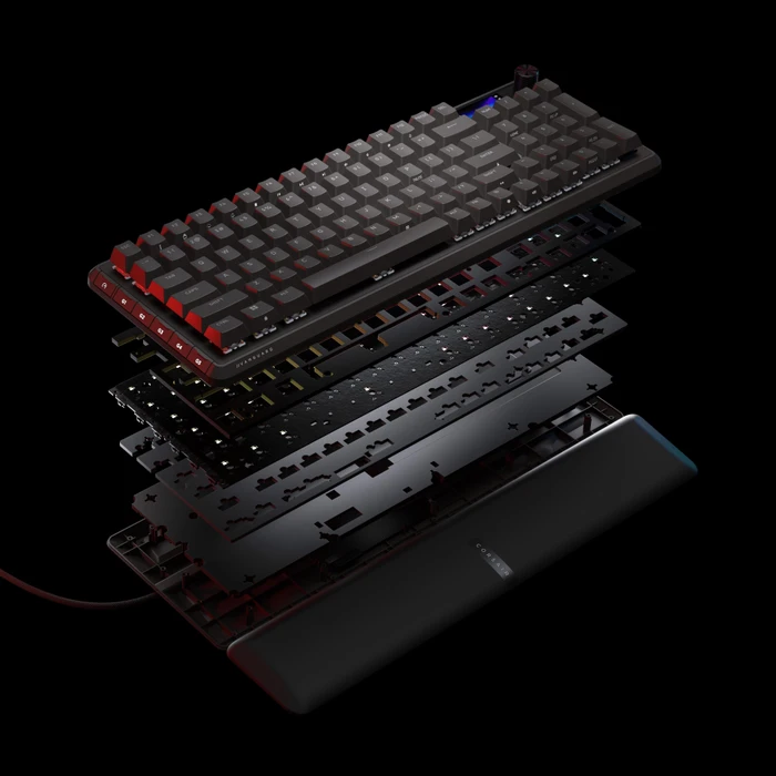 Corsair Vanguard PRO 96 Hall Effect, schwarz, LEDs RGB, Corsair MGX Hyperdrive, USB, US