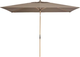 Doppler Alu Wood Ultra Sonnenschirm 300x200cm greige