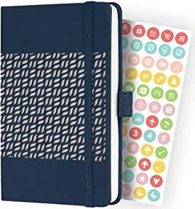 Sigel Jolie Wochenkalender 2024, A6, Hardcover, dunkelblau, 87 Blatt