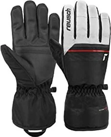 Reusch Snow King Skihandschuhe white/fire red/black