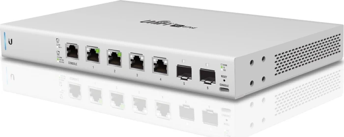 Ubiquiti UniFiSwitch 6 XG Desktop 10G Managed Switch, 4x RJ-45, 2x SFP+, PoE++