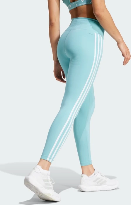 adidas Train Essentials 3-Streifen High-Waisted Hose 7/8 mint ton (Damen)