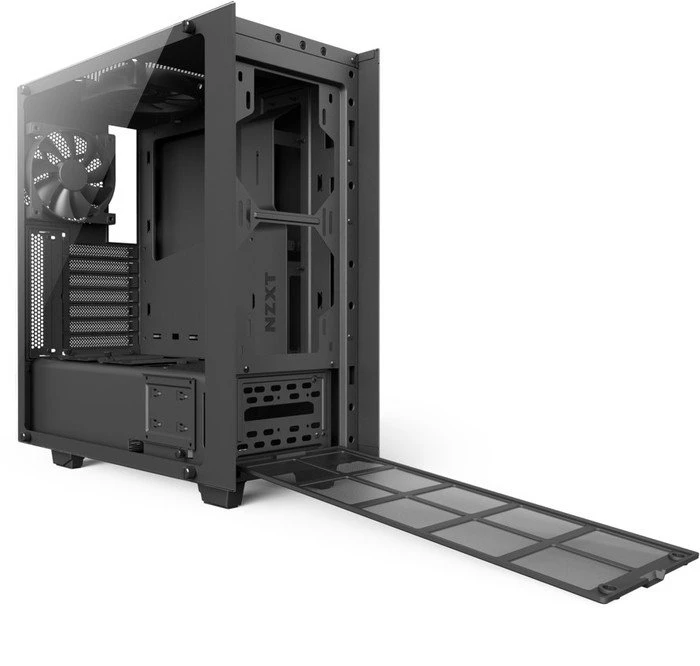 NZXT Source S340 Elite schwarz, Glasfenster