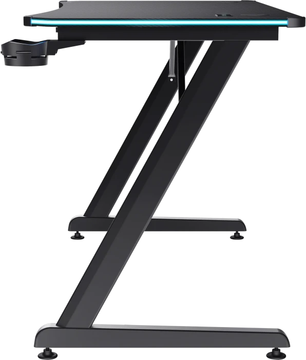 Trust Gaming GXT 709 Luminus RGB Gaming Desk Schreibtisch 120x60cm schwarz/schwarz