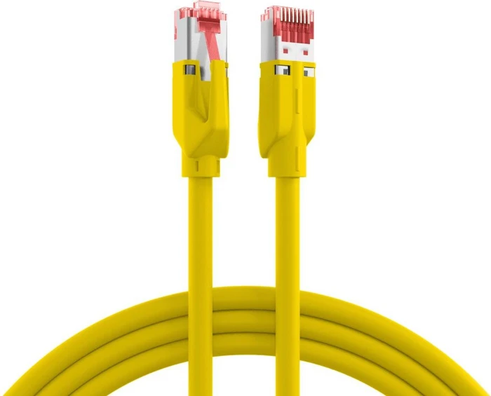 EFB Elektronik PUR Superflex Industrial-Patchkabel schleppkettentauglich, Cat5e, S/UTP, RJ-45/RJ-45, 2m, gelb