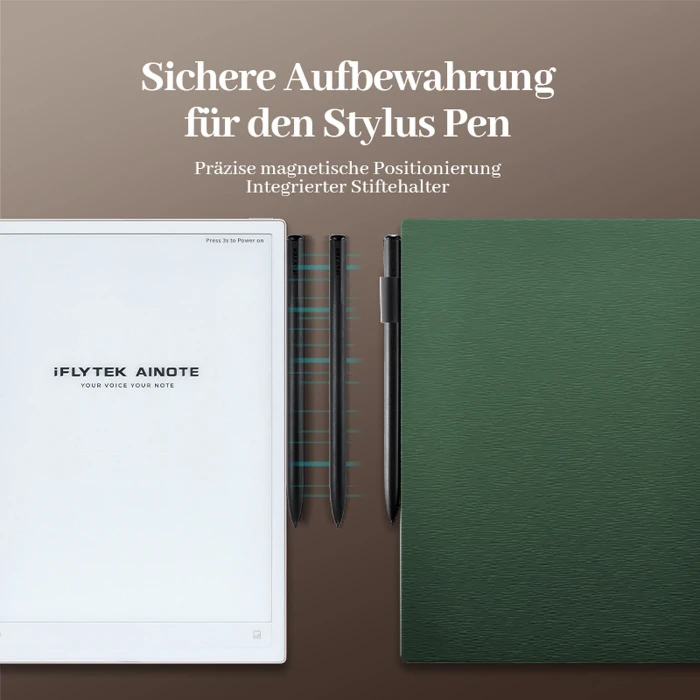 iFLYTEK Folio-Schutzhülle AINOTE 2, Kunstleder, grün