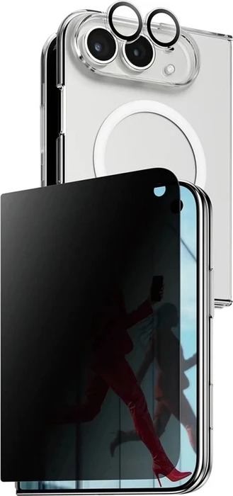 PanzerGlass Care Privacy Flagship 3-in-1 Bundle für Apple iPhone Duo