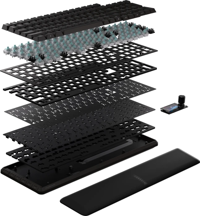 Corsair Vanguard PRO 96 Hall Effect, schwarz, LEDs RGB, Corsair MGX Hyperdrive, USB, US