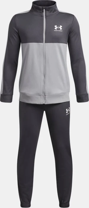 Under Armour Rival Colorblock Trainingsanzug castlerock/mod gray/white (Junior)