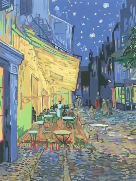 Ravensburger Malen nach Zahlen CreArt Café Terrace at Night