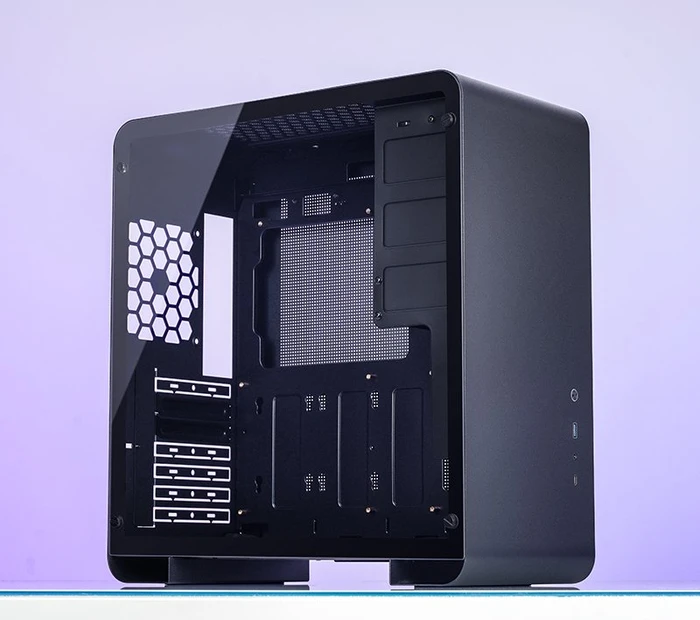 Jonsbo U4 Pro, schwarz, Glasfenster