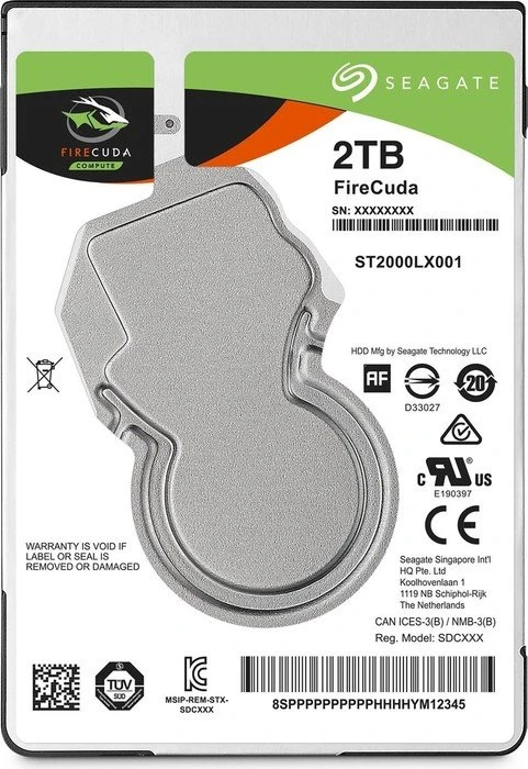 Seagate FireCuda Compute SSHD 2TB, 512e / 2.5" / SATA 6Gb/s