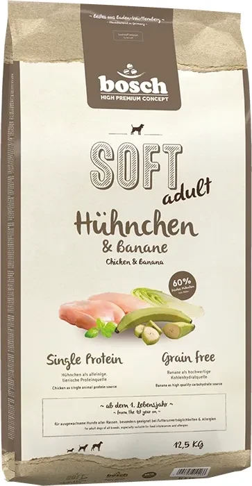 bosch HPC Soft / Plus, Adult, mit Hühnchen & Banane, 12.50kg