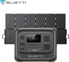 Bluetti Elite 300 Solargenerator grau + 1x Solarpanel 500W, 3014Wh