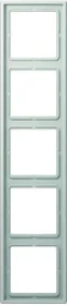 Jung Serie LS 990 Rahmen 5-fach, lichtgrau