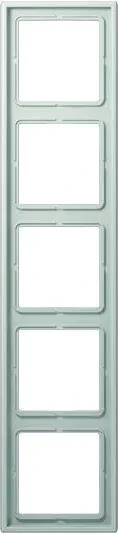 Jung Serie LS 990 Rahmen 5-fach, lichtgrau