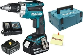 Makita DFS251RTJ Akku-Trockenbauschrauber inkl. MAKPAC + 2 Akkus 5.0Ah