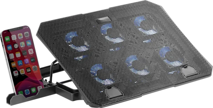 Mars Gaming MNBC23, Notebook-Stand/Notebook-Kühler bis 16", schwarz