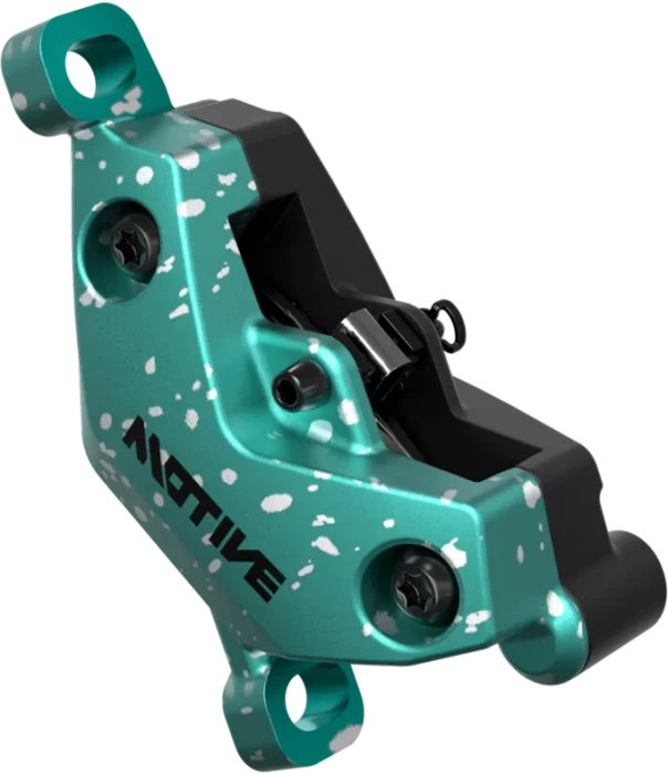 SRAM Motive Ultimate Expert Kit VR+HR Scheibenbremsenset black/teal splatter