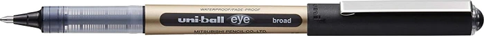 Uni-Ball Eye Broad UB-150-10 Tintenroller (Mine) schwarz/gold, 5er-Pack, Blister