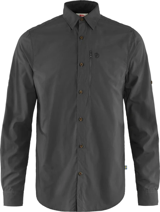 Fjällräven Abisko Hike Hemd langarm dark grey (Herren)