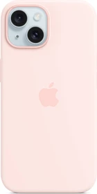 Apple Silikon Case mit MagSafe für iPhone 15 hellrosa