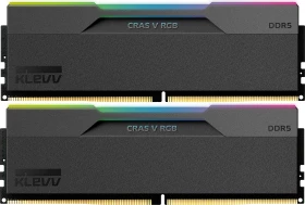 Klevv Cras V RGB Obsidian Black UDIMM 32GB Kit, DDR5-6000, CL30-38-38-78